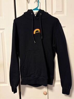 Sandro-Wrangler men’s Hoodie with Rainbow Embroidery